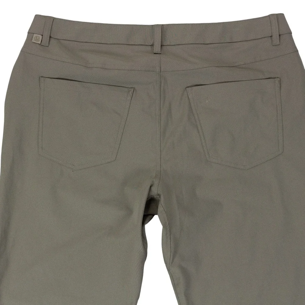 Lululemon ABC Pants Classic Fit Mens 36 Green Warpstream Tech Chino Golf